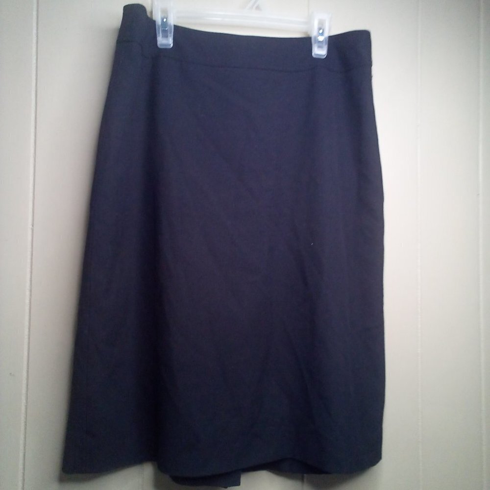 Ann Taylor Skirt 8 Straight Pencil Business Career Black - Picture 12 of 14